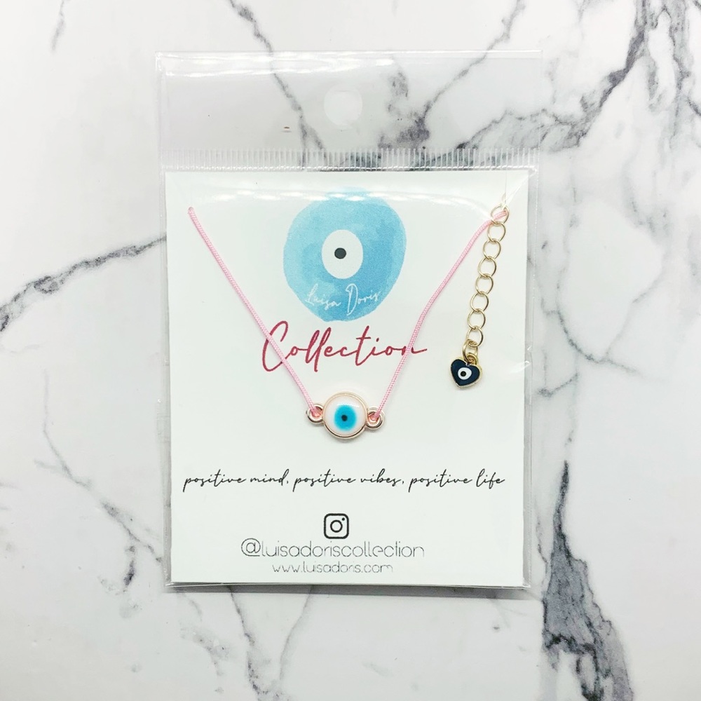 PURITY EVIL EYE NYLON NECKLACE